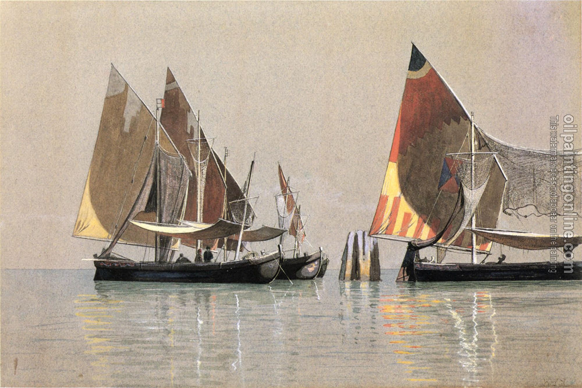 William Stanley Haseltine - Italian Boats Venice